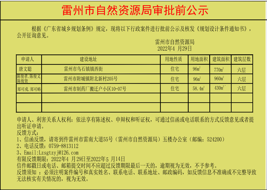 關(guān)于唐文聰,陳俊孝.陳俊義.陳俊賢.鄭可戌.鄭可略批前公示及核發(fā)《規(guī)劃設(shè)計條件通知書》.jpg