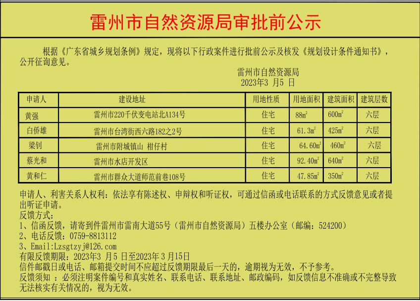 雷州市自然資源局審批前公示（黃強黃和仁等五人）.jpg