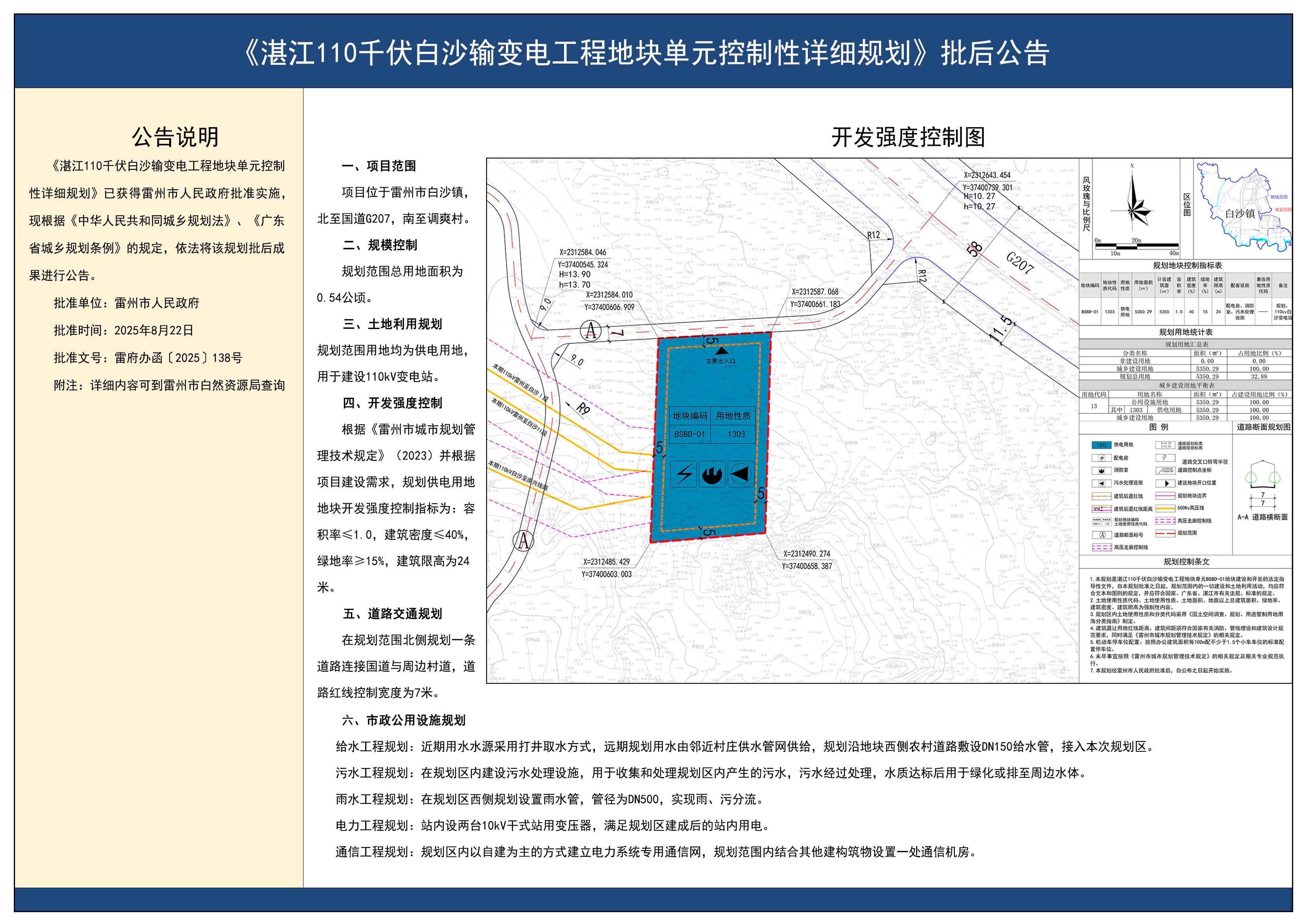 《湛江110千伏白沙輸變電工程地塊單元控制新詳細(xì)規(guī)劃》批后公告.jpg