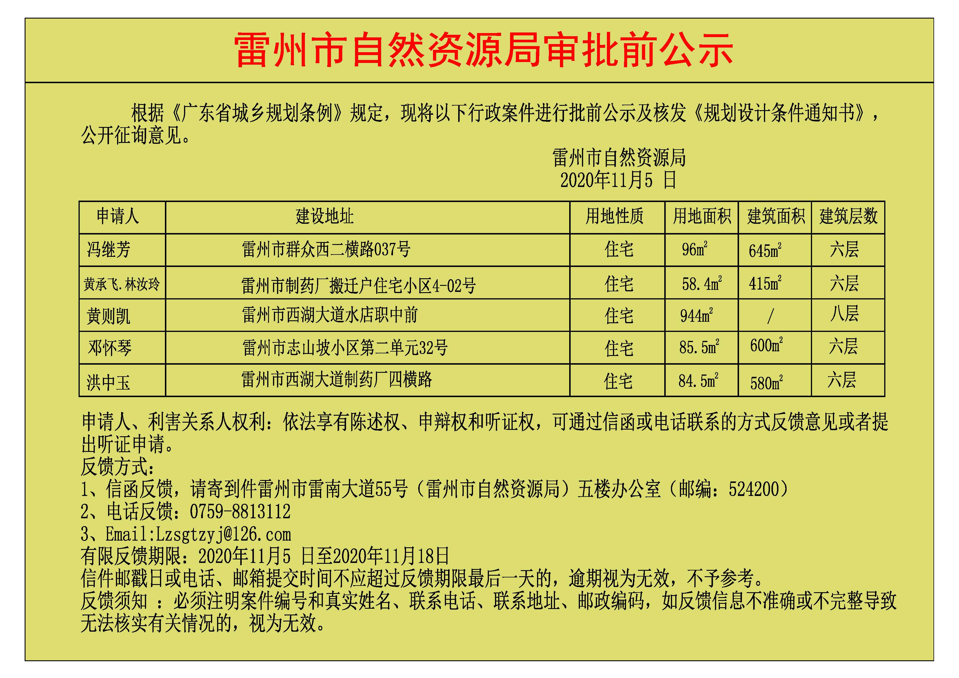 關于馮繼芳.黃承飛.林汝玲.黃則凱.鄧懷琴.洪中玉批前公示及核發(fā)《規(guī)劃設計條件通知書》.jpg