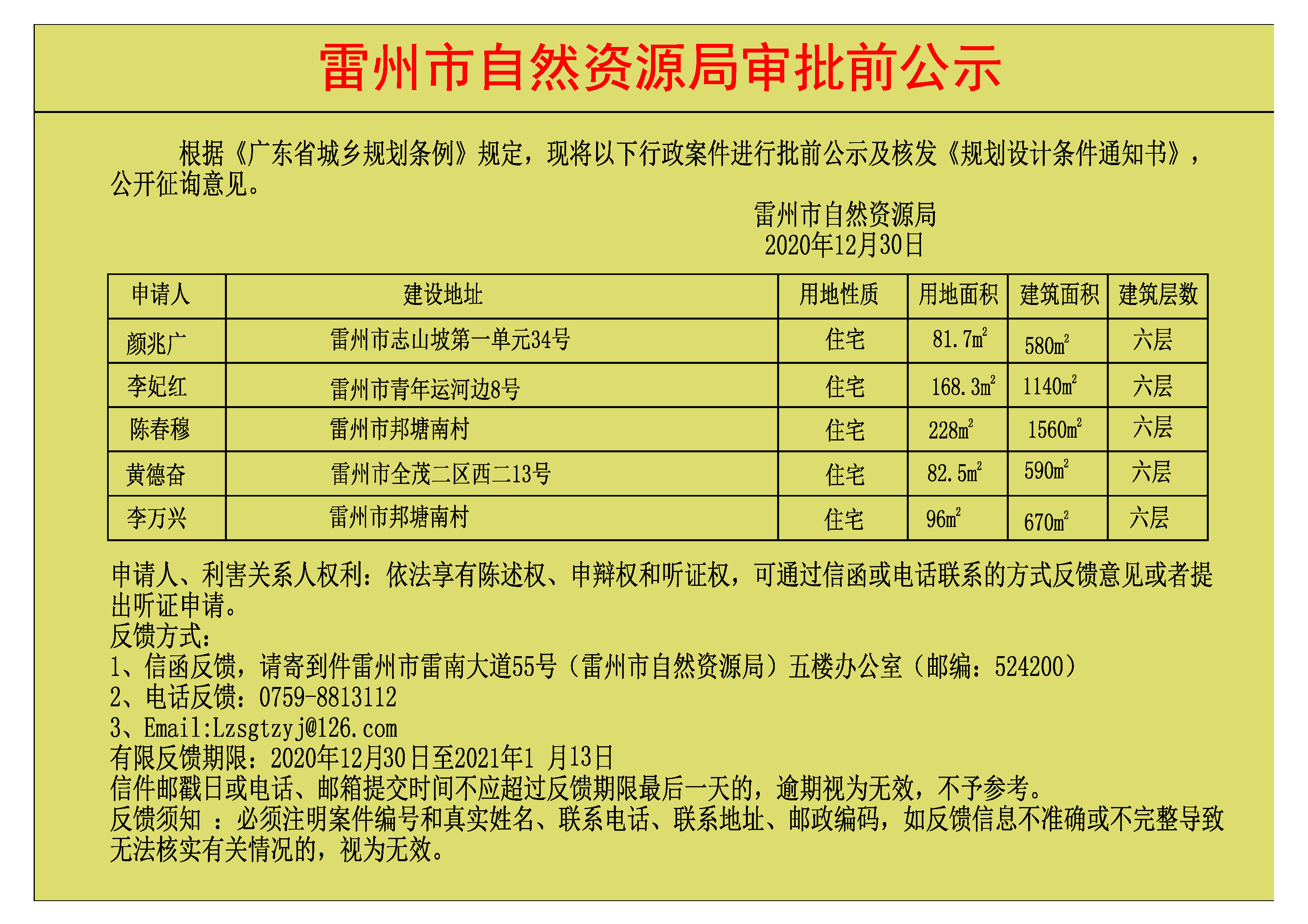 關(guān)于顏兆廣.李妃紅.陳春穆.黃德奮.李萬興批前公示及核發(fā)《規(guī)劃設(shè)計(jì)條件通知書》.jpg